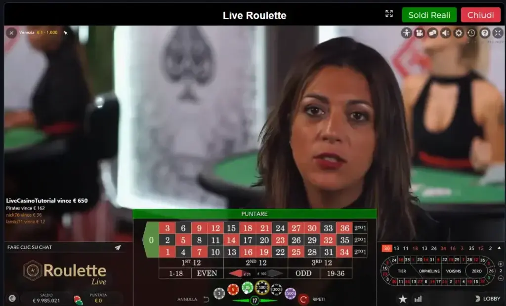 Live Roulette.