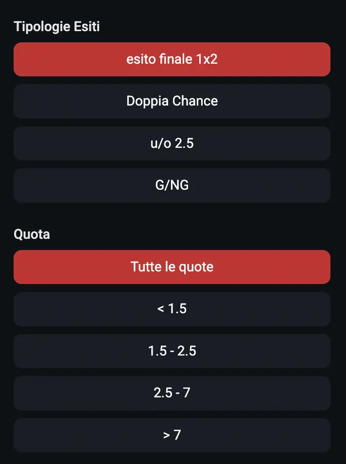 Eplay24 offre molte tipologie di scommesse.
