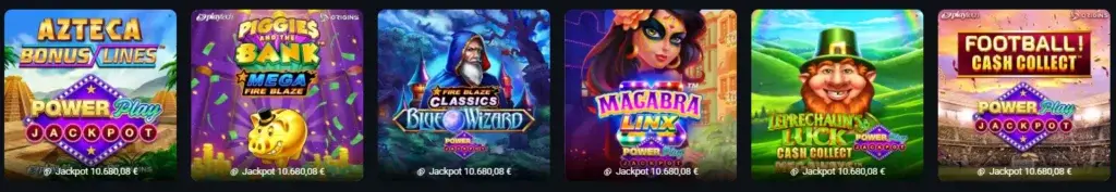 Giochi con Jackpot.